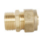 SOMATHERM FOR YOU - Raccord droit à compression (à visser) pour tube PER Ø12 - Mâle 15/21 (1/2'') SOMATHERM FOR YOU - Raccord droit à compression (à visser) pour tube PER Ø12 - Mâle 15/21 (1/2'')