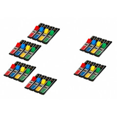 Post-it Marque-Pages, Petit, Pack Promo de 4 Blocs + 2 Gratuits, 35 Marque-Pages par Dévidoir - Pour Marquer, Surligner ou Codif
