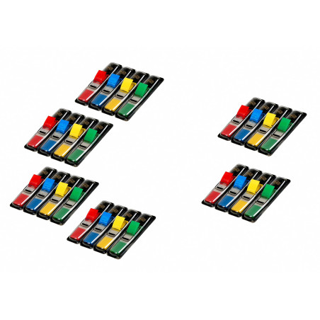 Post-it Marque-Pages, Petit, Pack Promo de 4 Blocs + 2 Gratuits, 35 Marque-Pages par Dévidoir - Pour Marquer, Surligner ou Codif