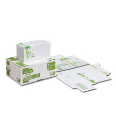 GPV - Boite de 500 Enveloppes - Format DL (110x220 mm), sans fenêtre, qualité papier recyclé : 80 g/m2 - Certifié FSC recyclé & 