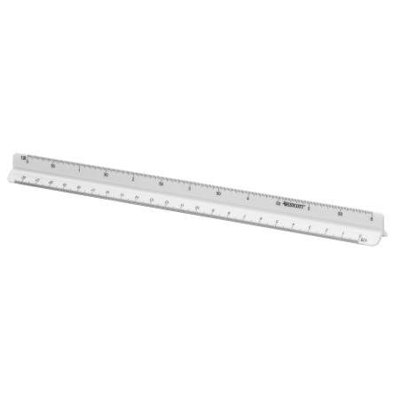 Westcott e-10163 00 1 réduction architecte en plastique 30 cm (blanc)