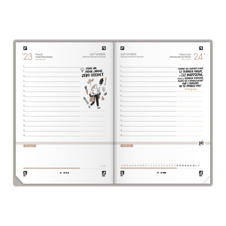 Oxford - Agenda Scolaire 2025-2026 - Boho Chic 12x18cm 1 jour par page 352 pages Attrape-Rêves