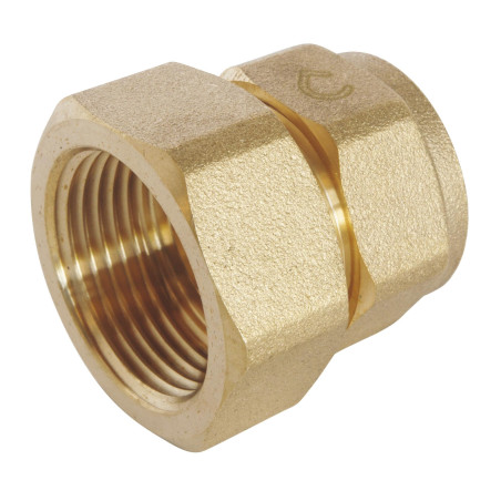 SOMATHERM FOR YOU, Raccord à compression femelle 20/27 pour tube PER Ø25 - Installation rapide et fiable - Normé ACS - Pression