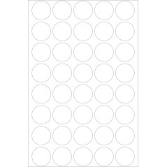 Herma 2257 Étiquettes fermoirs extrafortes rondes diamètre 19 mm 640 pièces, Mat
