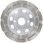 PRODIAMANT Meule boisseau diamantée 125 mm universelle pour béton et pierre - Double rangée, fixation 22,2 mm PRODIAMANT Meule boisseau diamantée 125 mm universelle pour béton et pierre - Double rangée, fixation 22,2 mm