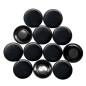Grands Aimants de Bureau de Planification Noire pour Réfrigérateur, Tableau Blanc, Tableau D'Affichage de 40mm dia x 8mm de Haut Grands Aimants de Bureau de Planification Noire pour Réfrigérateur, Tableau Blanc, Tableau D'Affichage de 40mm dia x 8mm de Haut