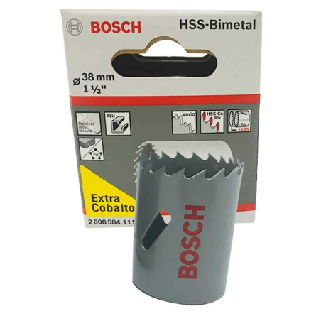 Bosch Accessories 1x Scie-trépan HSS bimétal (pour divers matériaux, Ø 38 mm, Accessoire perforateurs)