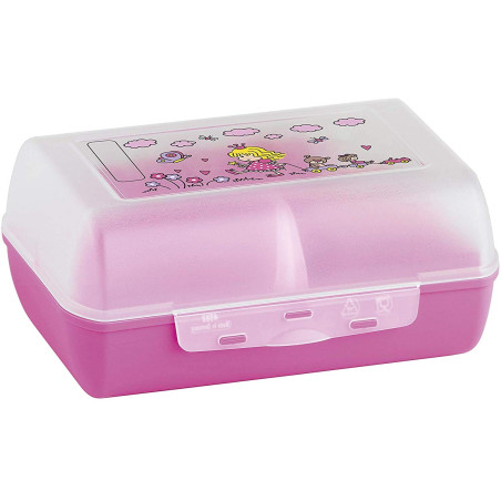 EMSA 518137 Boîte à Lunch Tritan-Princesse avec Gourde, Multicolore, 28 x 28 x 18 cm