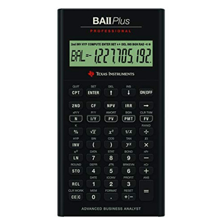 Texas Instruments BA II Plus Professional Calculatrice