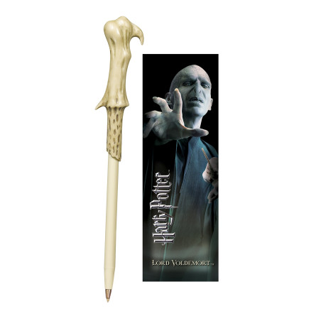 Stylo et Marque-Page Voldemort Wand - The Noble Collection