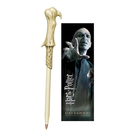 Stylo et Marque-Page Voldemort Wand - The Noble Collection