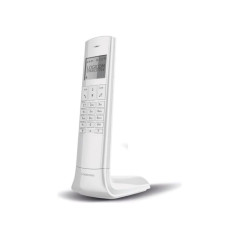 Logicom Luxia 150 Téléphone Sans fil Blanc et Gris