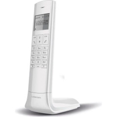 Logicom Luxia 150 Téléphone Sans fil Blanc et Gris