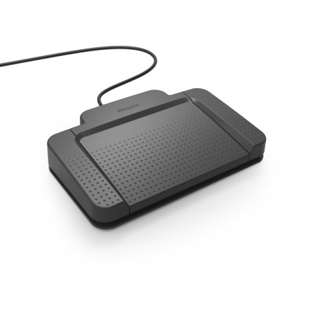 Philips ACC2320 Pédale de Commande, USB Interrupteur à Pied Design 3 Pédale, Plug et Play, sans Logiciel, Anthracite