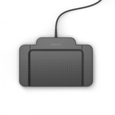 Philips ACC2320 Pédale de Commande, USB Interrupteur à Pied Design 3 Pédale, Plug et Play, sans Logiciel, Anthracite