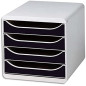 EXACOMPTA Module de classement Big box Office Gris / Noir - 27,8 x 26,7 x 34,7 cm EXACOMPTA Module de classement Big box Office Gris / Noir - 27,8 x 26,7 x 34,7 cm
