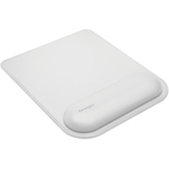 Kensington Tapis de Souris avec Repose-Poignets ErgoSoft, Gris - Simili-cuir, Rembourrage en Gel Anti-Dérapant, Alignement du Po