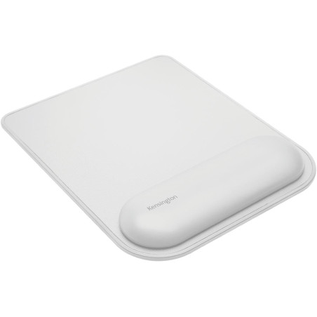 Kensington Tapis de Souris avec Repose-Poignets ErgoSoft, Gris - Simili-cuir, Rembourrage en Gel Anti-Dérapant, Alignement du Po
