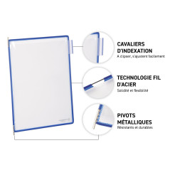 Tarifold Tdisplay Element Mural Garni Magn?Tique Format A4