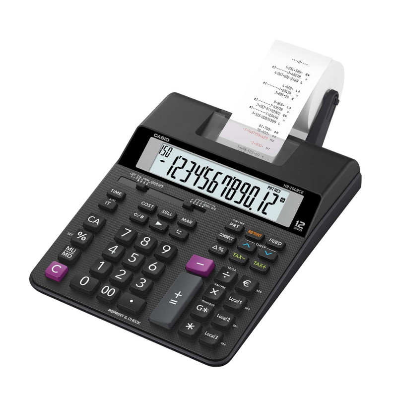 Casio HR200RCE Calculatrice Imprimante Semi Professionnelle Casio HR200RCE Calculatrice Imprimante Semi Professionnelle