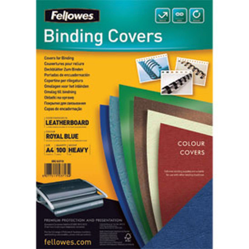 FELLOWES DELTA LEATHER CRDBRD PK100 RBL