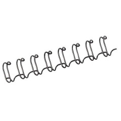 FELLOWES Boîte de 100 peignes anneaux métal 34 boucles 6,4 mm noir