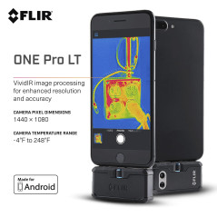 FLIR ONE Pro LT - High resolution Thermal Imaging Camera for Android Smartphones (USB-C). Not compatible with iOS Devices