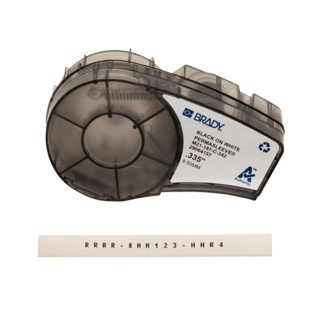 Brady 110924 - Étiquettes à imprimer (Noir, Blanc, Imprimante d'étiquette adhésive, Polyoléfine, Transfert thermique, Rectangle,