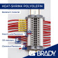Brady 110924 - Étiquettes à imprimer (Noir, Blanc, Imprimante d'étiquette adhésive, Polyoléfine, Transfert thermique, Rectangle,
