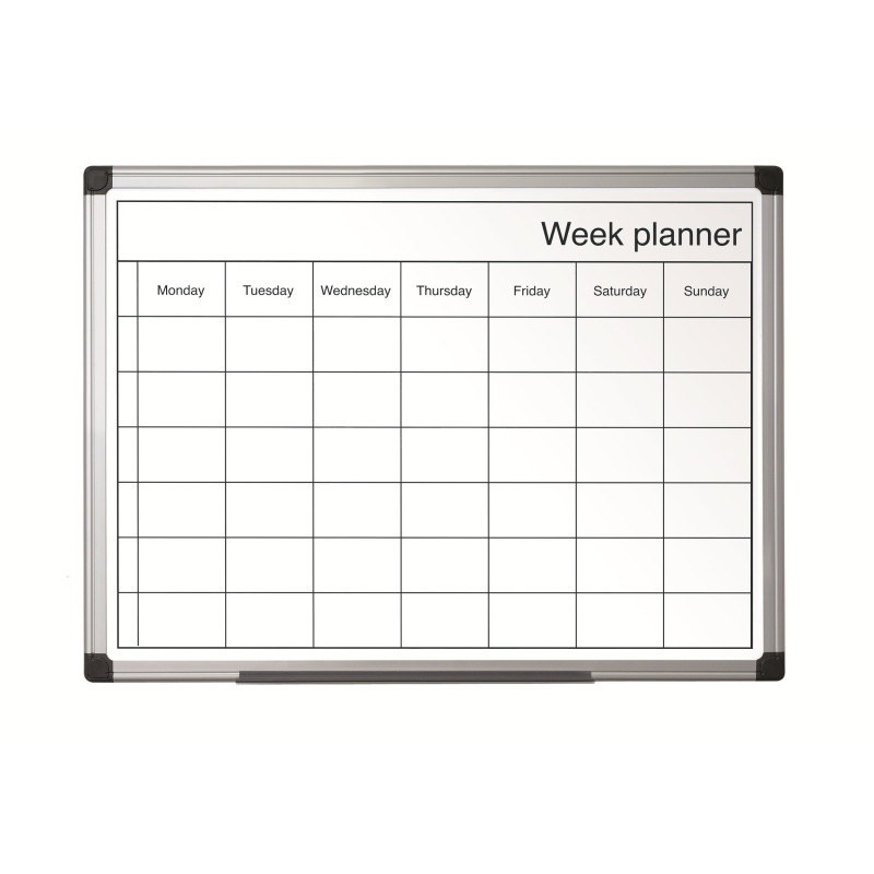 Bi-Office Tableau à effaçage à sec Organisateur mensuel Aimanté Blanc 40 x 60 cm Bi-Office Tableau à effaçage à sec Organisateur mensuel Aimanté Blanc 40 x 60 cm