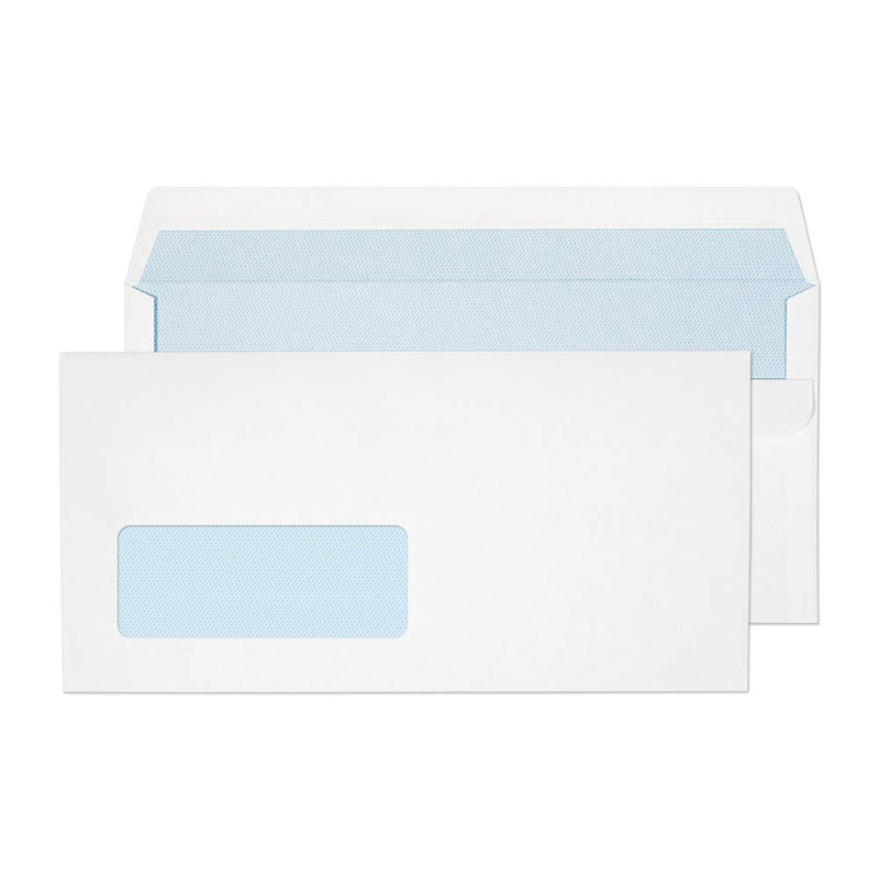 Blake Purely Everyday 13884/50 PR Lot de 50 enveloppes auto-adhésives avec fenêtre Blanc Format DL 110 x 220 mm 90 g/m² Blake Purely Everyday 13884/50 PR Lot de 50 enveloppes auto-adhésives avec fenêtre Blanc Format DL 110 x 220 mm 90 g/m²