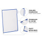 Tarifold Technic Wall Affichage Unit avec 5 Clip-on Index onglets et 10 Pochettes A4 Bleu Ref 414101 Tarifold Technic Wall Affichage Unit avec 5 Clip-on Index onglets et 10 Pochettes A4 Bleu Ref 414101