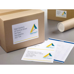 Avery Étiquettes Autocollantes Blanches, 100 Pièces, L7167-100, 199,6 x 289,1 mm, Papier A4, Feuille A4, Pour Imprimantes Laser,