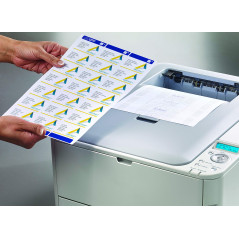 Avery Étiquettes Autocollantes Blanches, 100 Pièces, L7167-100, 199,6 x 289,1 mm, Papier A4, Feuille A4, Pour Imprimantes Laser,