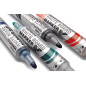 Pentel Maxiflo Brosse pour tableau blanc + 4 Marqueurs à pointe conique large Noir/Bleu/Rouge/Vert Pentel Maxiflo Brosse pour tableau blanc + 4 Marqueurs à pointe conique large Noir/Bleu/Rouge/Vert