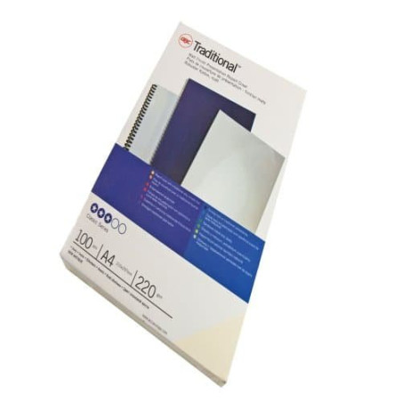 GBC CE080070 Pack de 100 Couvertures Classiques A4 Blanc