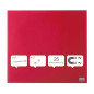 Nobo - Petit Tableau Blanc Mural Carré, Surface Magnétique en Verre Effaçable à Sec, Sans Cadre, Fixations Invisibles, 300 x 300 Nobo - Petit Tableau Blanc Mural Carré, Surface Magnétique en Verre Effaçable à Sec, Sans Cadre, Fixations Invisibles, 300 x 300