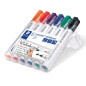 Staedtler Lumocolor 351, Marqueurs pour tableau blanc effaçables à sec, Sans xylène ni toluène et quasi-inodore, Pointe ogive de Staedtler Lumocolor 351, Marqueurs pour tableau blanc effaçables à sec, Sans xylène ni toluène et quasi-inodore, Pointe ogive de