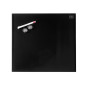 Nobo - Petit Tableau Blanc Mural Carré, Surface Magnétique en Verre Effaçable à Sec, Sans Cadre, Fixations Invisibles, 450 x 450