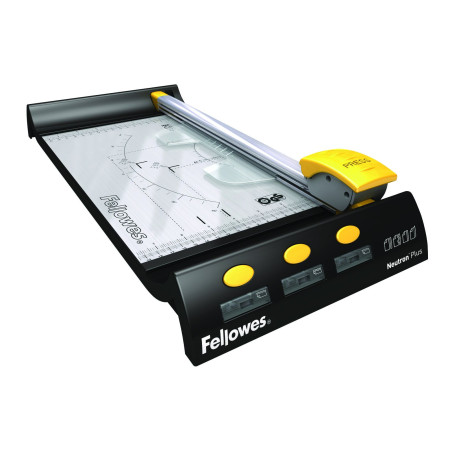Fellowes 5410101Neutron Plus A4 Rogneuse 10 feuilles Noir/Gris 320 mm
