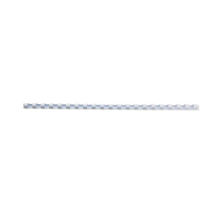 Fellowes 32838 Anneau Plastique Relier Dos Rond 21 Anneaux Capacité 6 mm Plastique Blanc