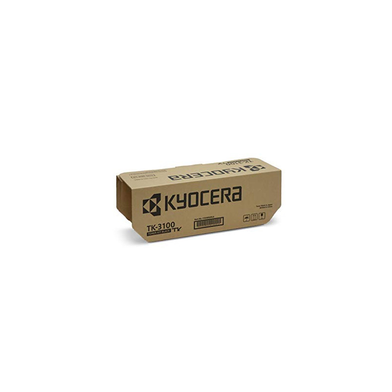 Toner Kyocera TK-3100 d'origine. Noir, 12500 pages ISO 19752, compatible ECOSYS FS-2100DN, FS-2100D, ECOSYS M3040dn, ECOSYS M354 Toner Kyocera TK-3100 d'origine. Noir, 12500 pages ISO 19752, compatible ECOSYS FS-2100DN, FS-2100D, ECOSYS M3040dn, ECOSYS M354