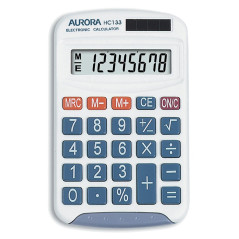 Aurora HC133 Calculatrice portable (Idéal pour l'école primaire)