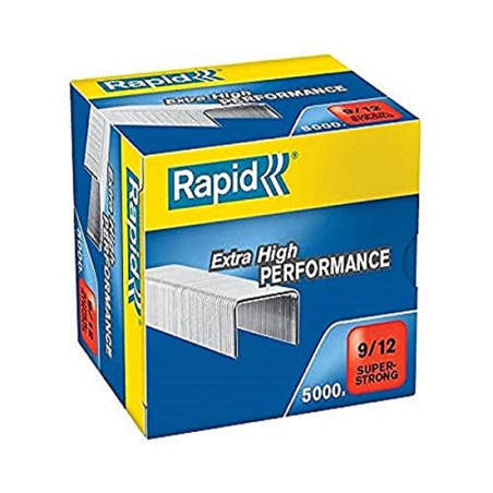 Rapid 24871400 Boîte de 5000 Agrafes 9/12 mm Galva
