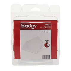 Badgy CBGC0030W Pack de 100 Cartes en PVC