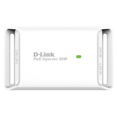 D-Link DPE-301GI Injecteur 1 Port Gigabit PoE 802.3/3u/3ab - 10/100/100BASE-T - 802.3at et 802.3af - jusqu'à 30W - Idéal pour Al