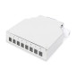 DIGITUS Boîte d'épissure Fibre Optique - Montage sur Rail DIN - 8 Ports - pour coupleurs LC Duplex - boîtier métallique DIGITUS Boîte d'épissure Fibre Optique - Montage sur Rail DIN - 8 Ports - pour coupleurs LC Duplex - boîtier métallique