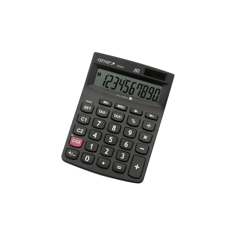 Genie 205MD Calculatrice de bureau Affichage 10 chiffres Design classique Noir Genie 205MD Calculatrice de bureau Affichage 10 chiffres Design classique Noir