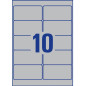 Avery Espagne L6012-20. Boîte de 200 étiquettes argent en polyester 96 x 50,8 mm en A4 Avery Espagne L6012-20. Boîte de 200 étiquettes argent en polyester 96 x 50,8 mm en A4