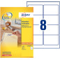 AVERY - 200 Étiquettes Amovibles Blanches Personnalisables - Format 96 x 63, 5 mm - Impression Laser et Jet d'Encre AVERY - 200 Étiquettes Amovibles Blanches Personnalisables - Format 96 x 63, 5 mm - Impression Laser et Jet d'Encre